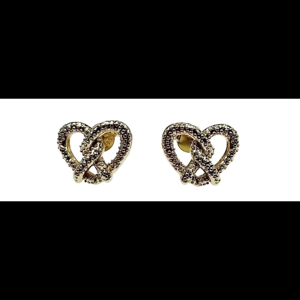 Verameat pretzel stud earrings